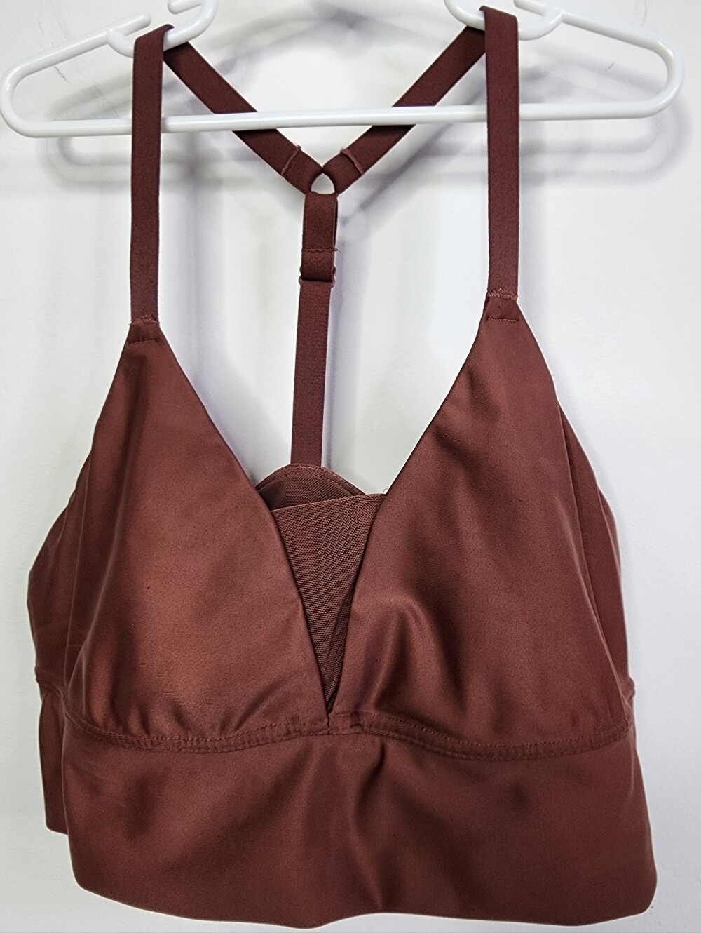 Y Back Mesh Insert Adjustable Strap Aerie Bra, MEDIUM
